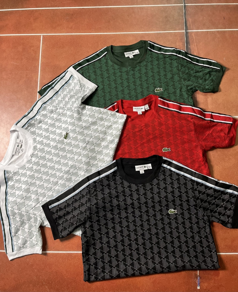 Camiseta Lacoste Monograma L - Algodão Pima